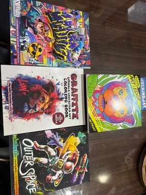 Coloring Book Bundle - Vibrant Animal & Space Designs